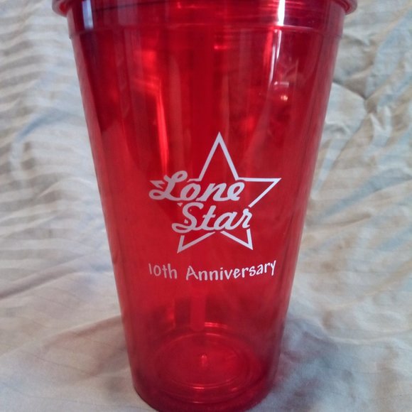 Collectible Souvenir Tumbler embossed with "Lone Star 10th Anniversary" - Picture 4 of 6